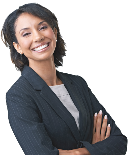 Happy business woman with a beautiful smile